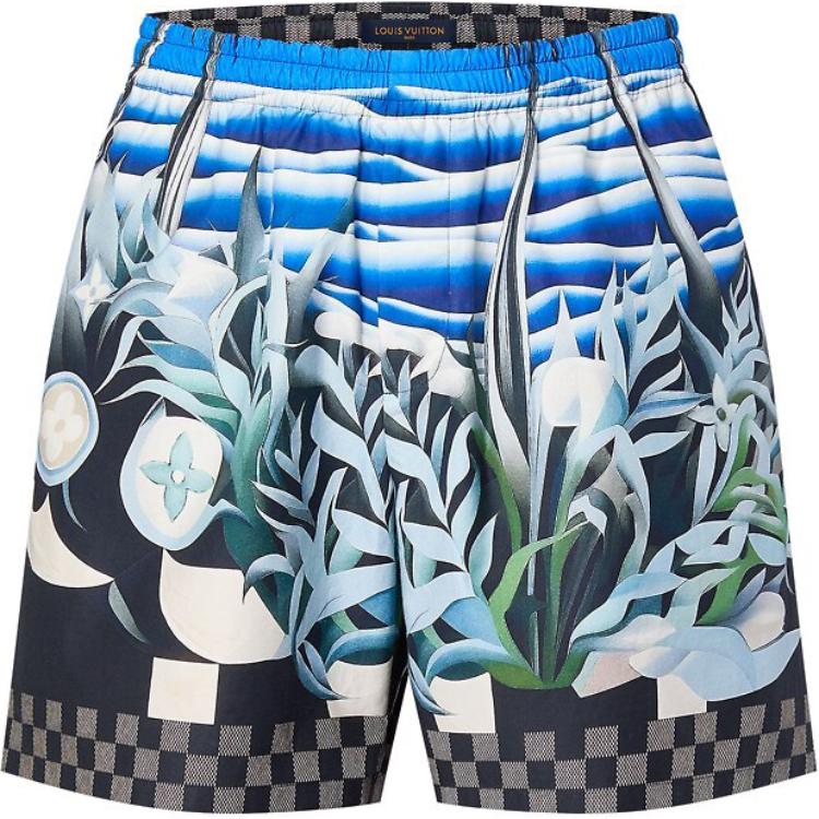 LOUIS VUITTON Printed Nylon Swim Shorts