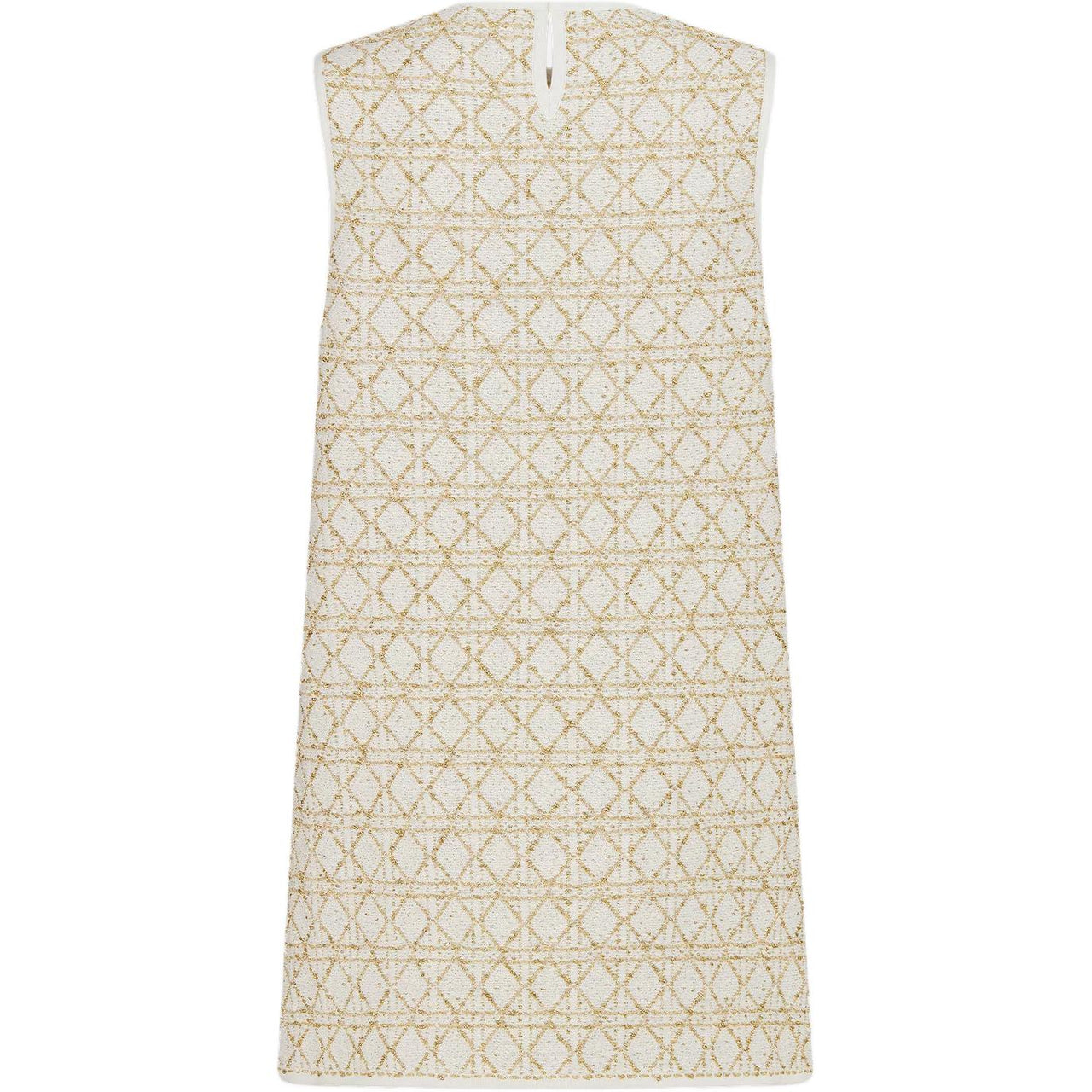 DIOR SS25 Sleeveless Dress Women's White Gold