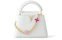 LOUIS VUITTON Capucines Taurillon Leather Kapusin Crossbody Tote Bag Over One Shoulder Mini Women's White