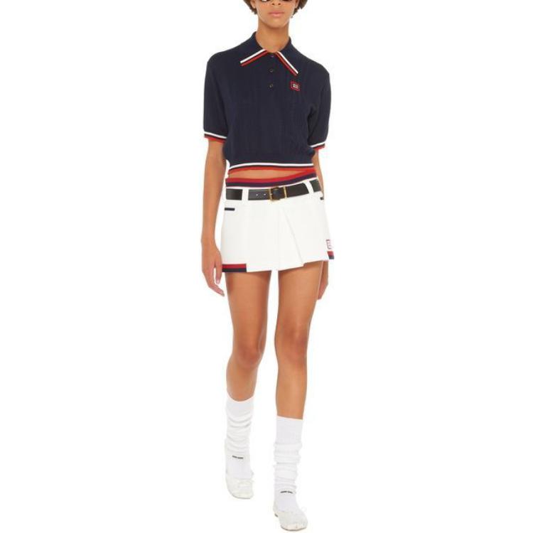 MIU MIU Casual Short Skirts Women's White