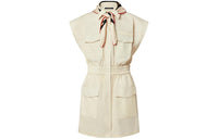 LOUIS VUITTON New Quarterly Products Of LV Sleeveless Dresses Women's Ecru