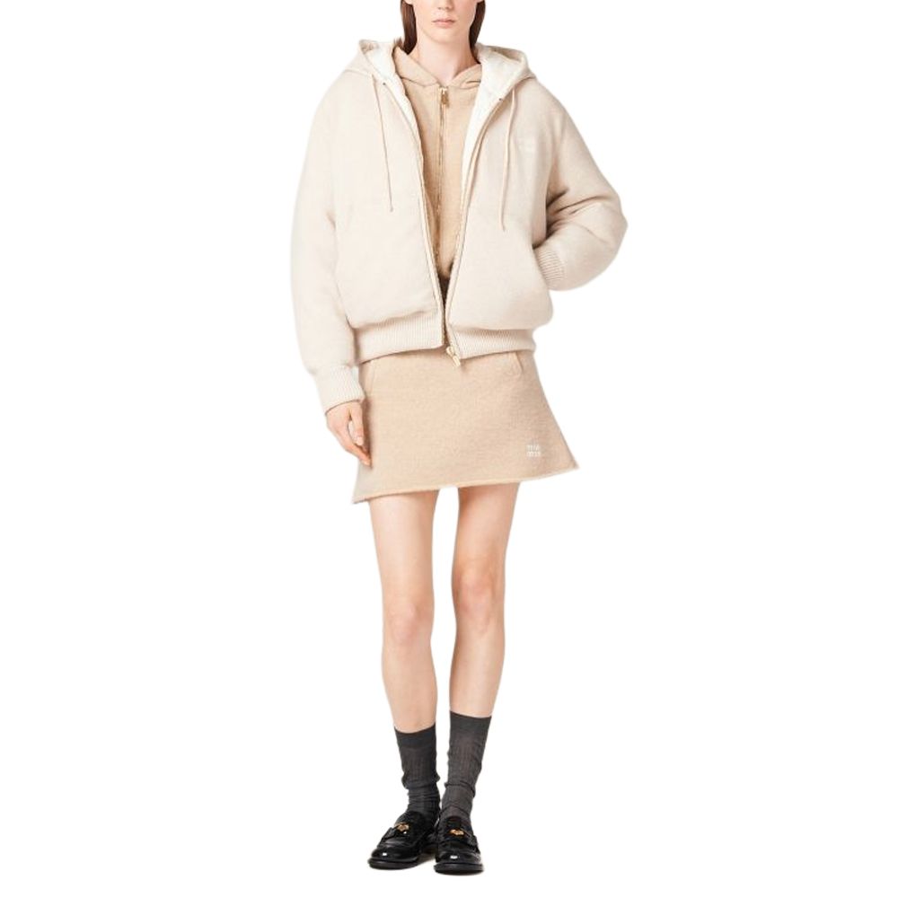 MIU MIU FW23 Jackets Coats Women's White