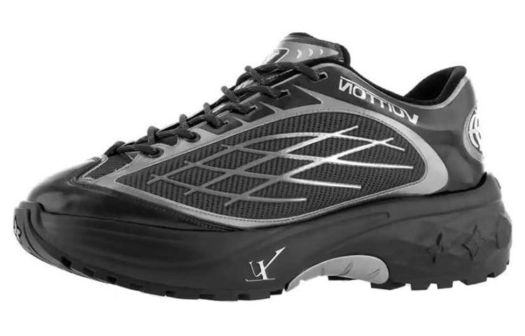 LOUIS VUITTON Discovery Low Top Casual Shoes Men's Black