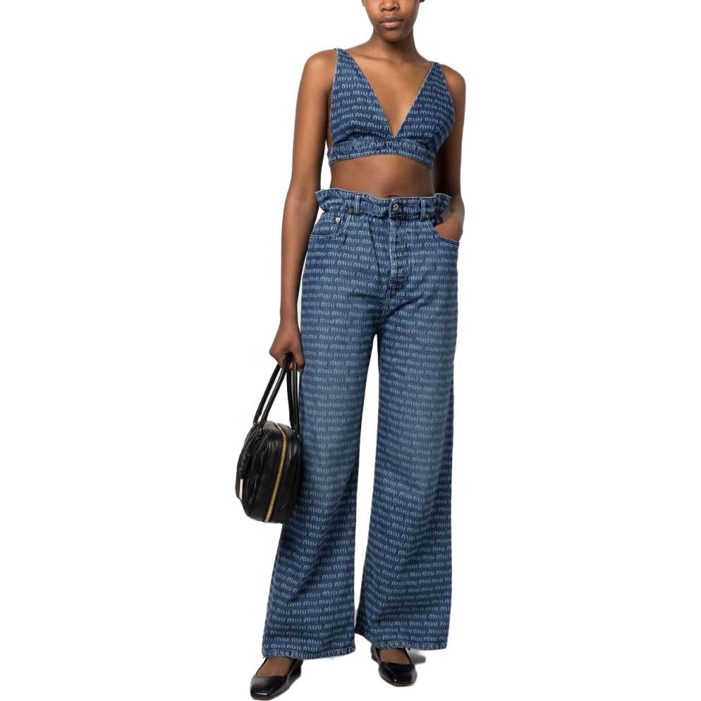 MIU MIU Tank Tops Women's Blue