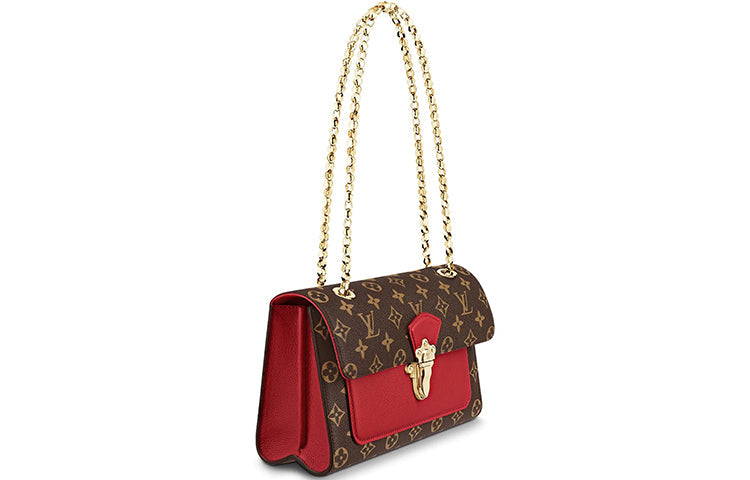 LOUIS VUITTON Victoire Canvas With Leather Crossbody Bag, Shoulder Bag Women's