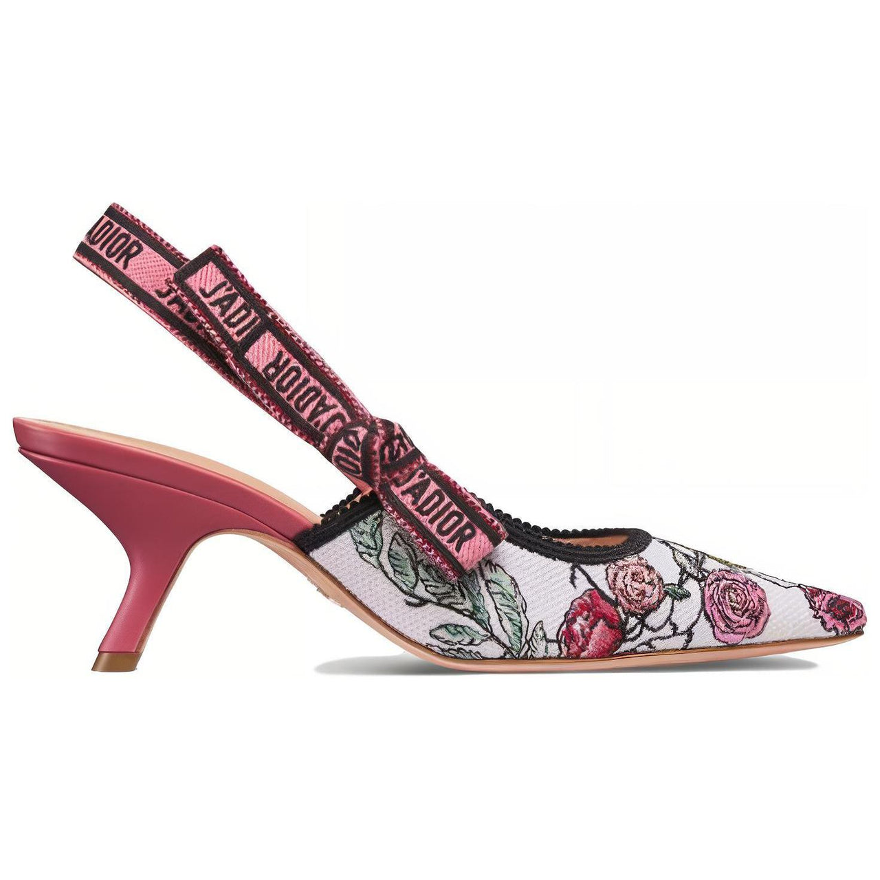 DIOR J'Adior Slim Heel High Heels 5cm Women's White Pink