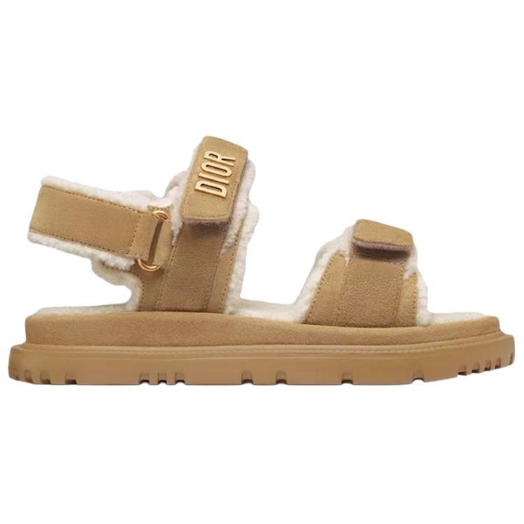 DIOR DiorAct Strap Sandals Women's Beige