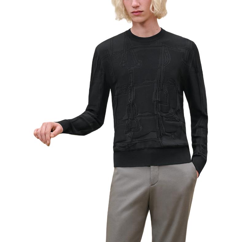 HERMES FW24 Knitwear Men's Black