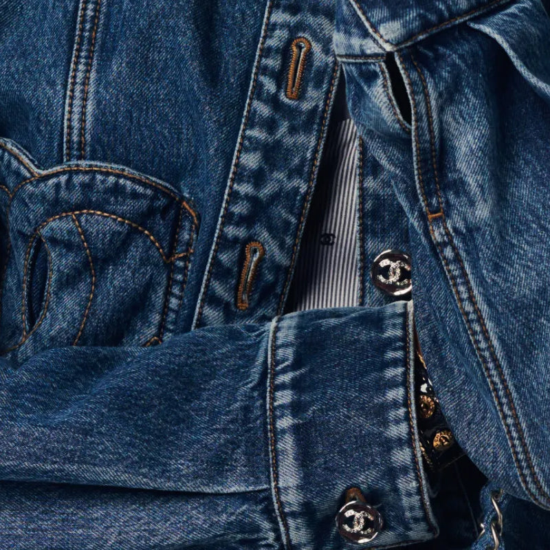 CHANEL 24 New Spring And Summer Arrivals Denim Jacket Women's Blue