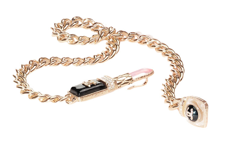 CHANEL Metal Necklace Women's Gold