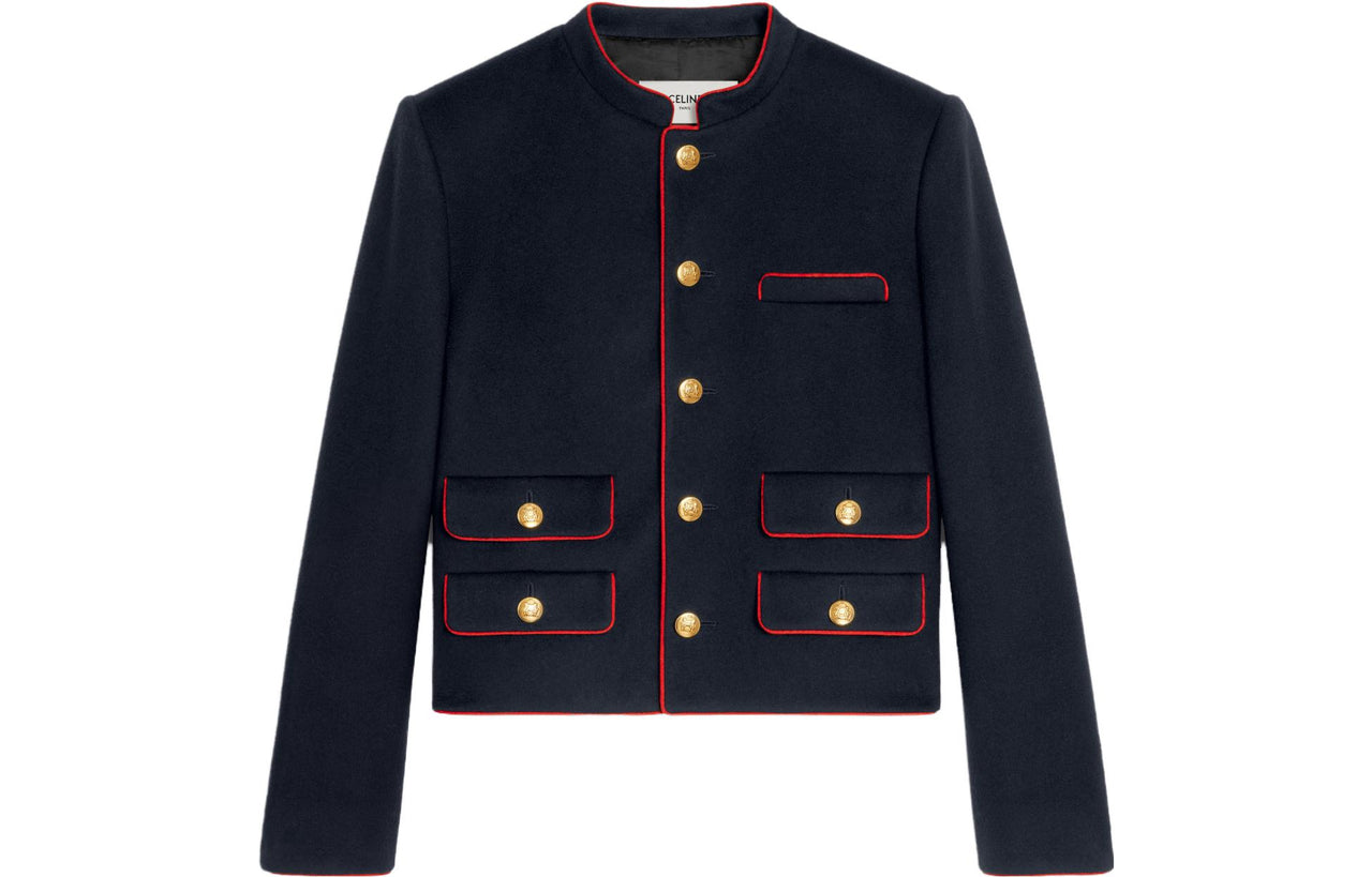 CELINE Jacket Women's Marine Blue