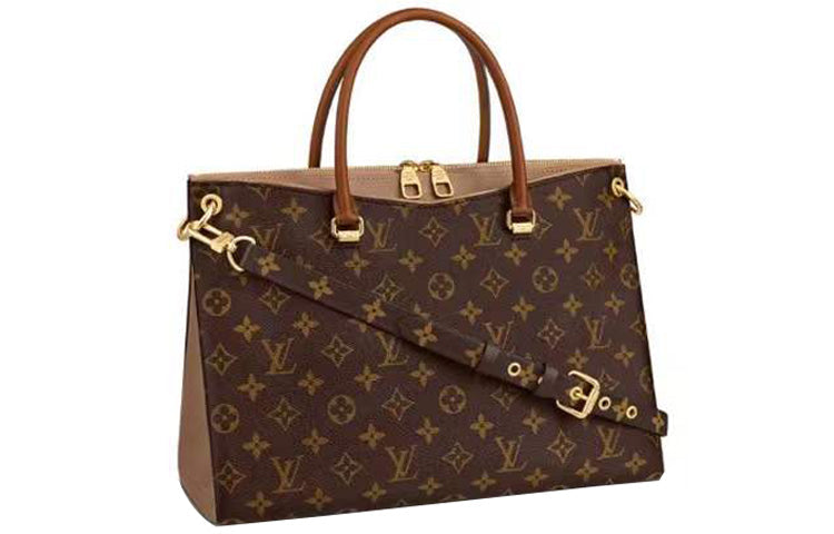 LOUIS VUITTON Pallas Canvas Coated Calfskin Legend Handbag Crossbody Bag Regular Women's Brown