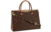LOUIS VUITTON Pallas Canvas Coated Calfskin Legend Handbag Crossbody Bag Regular Women's Brown