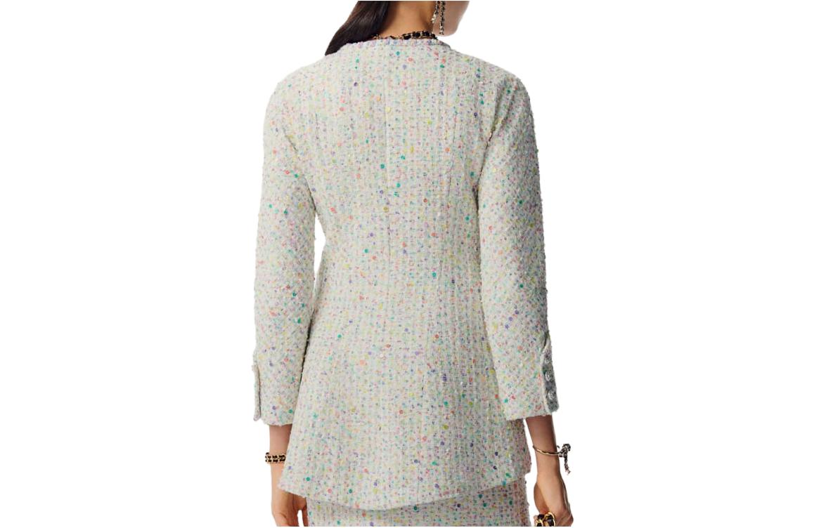 CHANEL 23 Spring Summer Coat Women's White