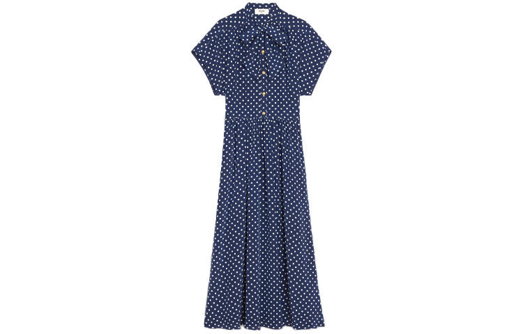 CELINE FW21 Short-Sleeved Dresses Women's Ocean Blue