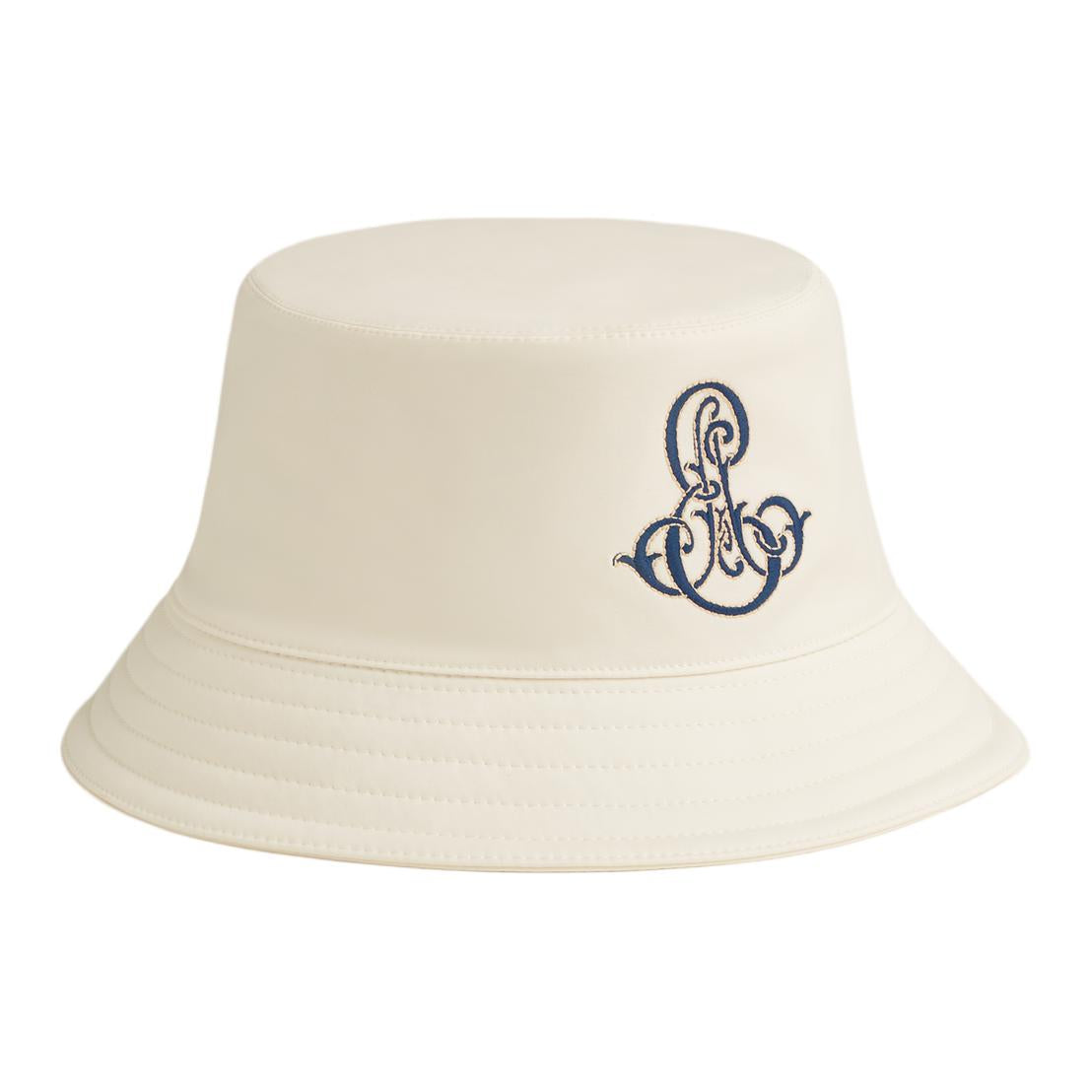 HERMES Cotton Bucket Hats Unisex Beige