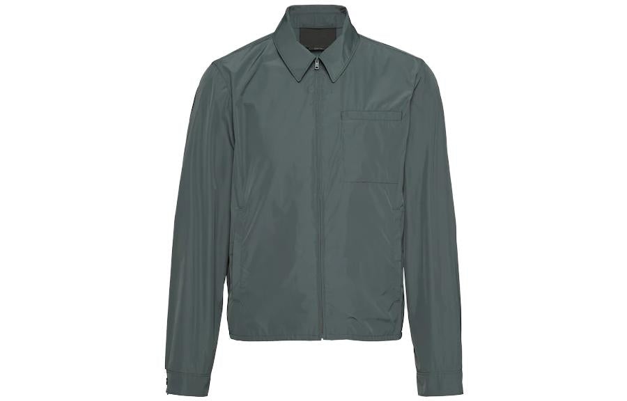 PRADA Jackets Men Lead Gray