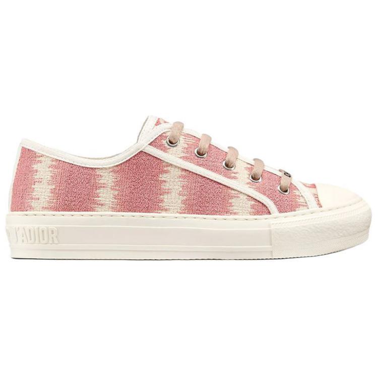 DIOR Walk'n'Dior Platform Shoes Low-Top Stylish Skateboarding Shoes Women's Pink