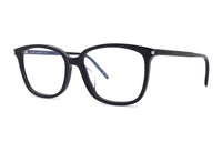 SAINT LAURENT Acetate Irregular Shape Eyeglass Frames Women's Black