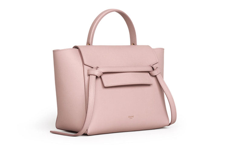 CELINE Belt Grained Calfskin Catfish Bag Handbag Shoulder Bag Crossbody Bag Micro Women's Candy Color/Retro Pink