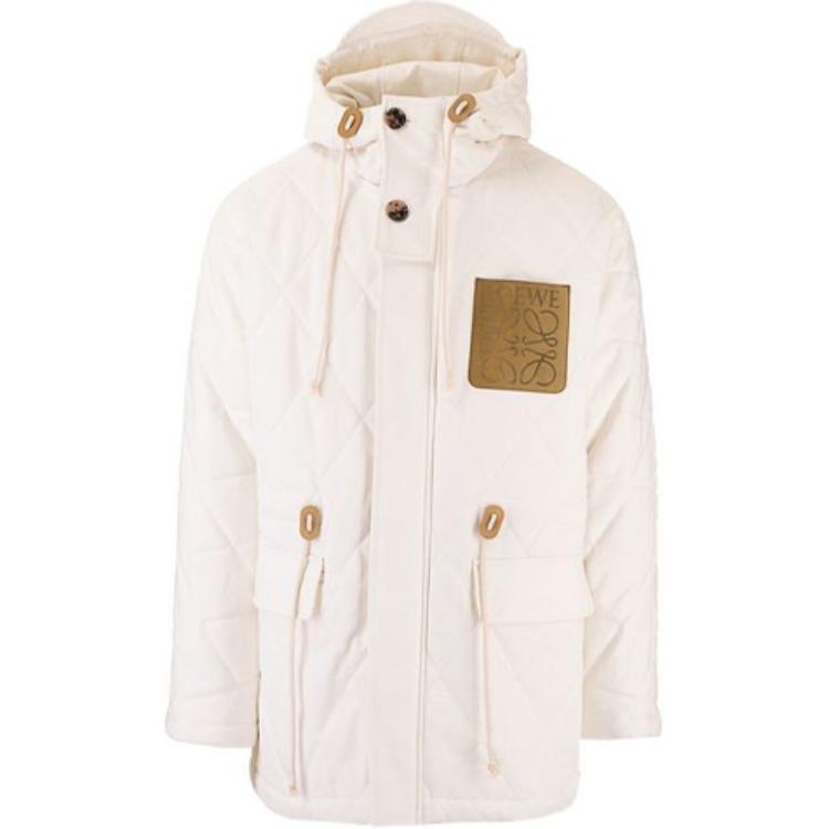 LOEWE SS21 Parka Coat Men's White