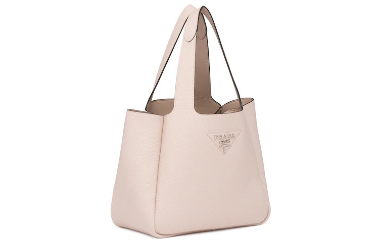 PRADA Calfskin Handbag Women's Lotus Pink