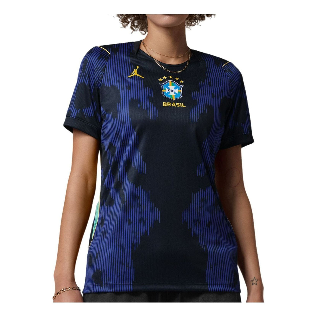 (WMNS) Air Jordan Brazil 2026 Stadium Away Dri-FIT Replica Jersey 'Old Royal Black' IU1077-417