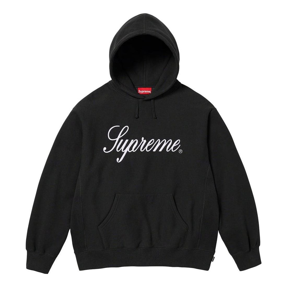 Supreme FW23 Week6 Raised Script Hoodie 'Black' SUP-FW23-102