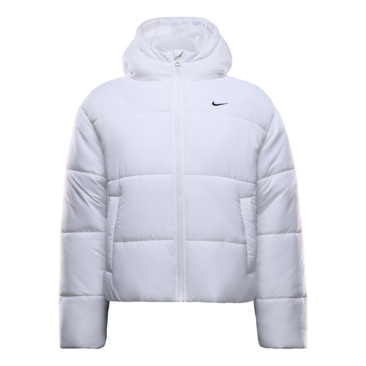 (WMNS) Nike Classic Puffer Therma-FIT Loose Hooded Jacket 'White Black' FZ5900-100