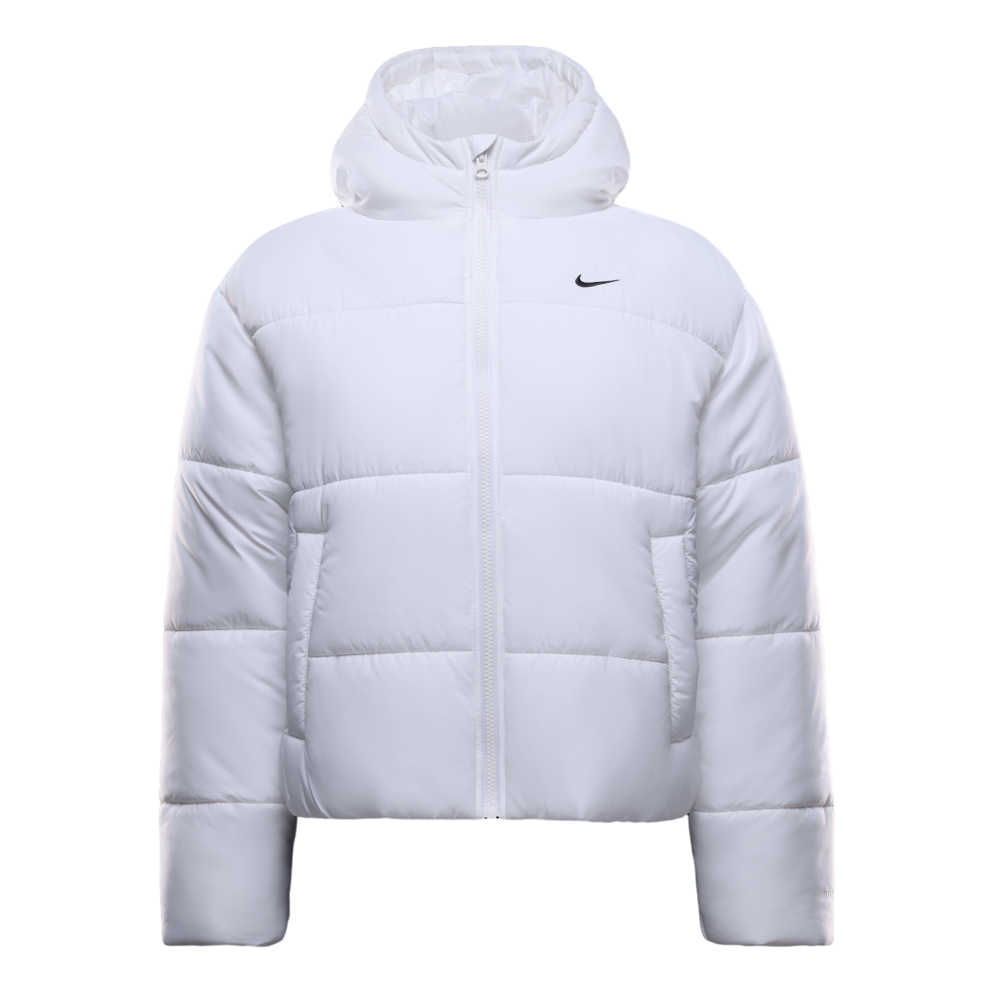 (WMNS) Nike Classic Puffer Therma-FIT Loose Hooded Jacket 'White Black' FZ5900-100
