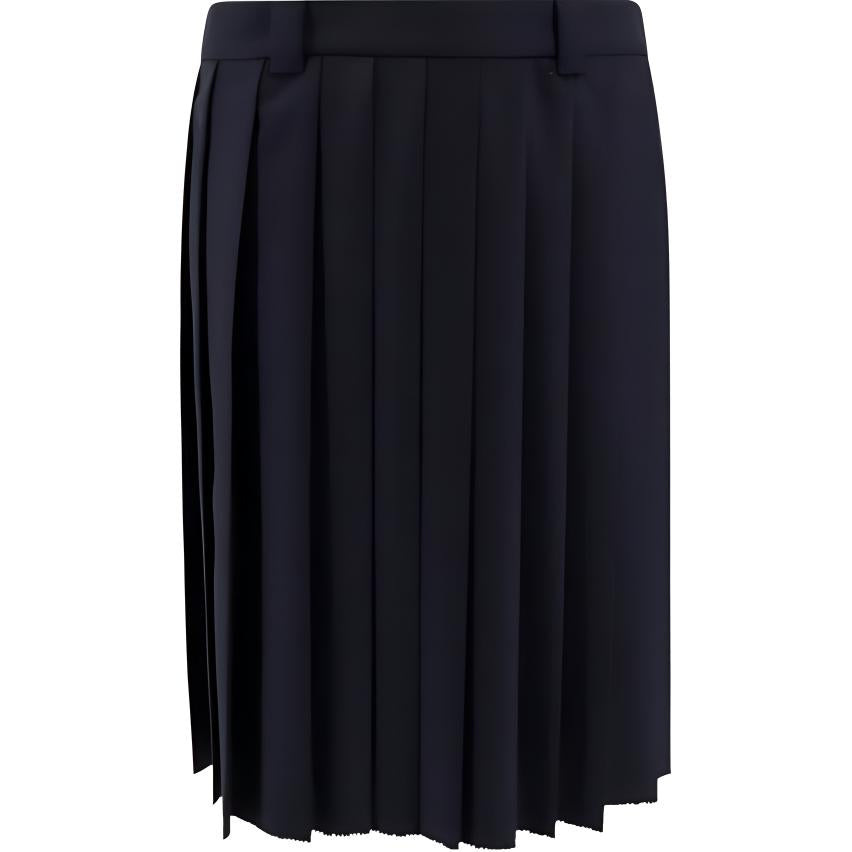 MIU MIU SS24 Casual Long Skirts Women's Navy