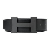 HERMES Constance Leather Belts Men Black & Ebony