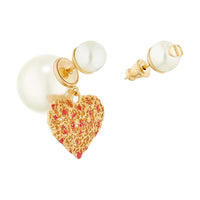 DIOR Resin Earrings Women's White
