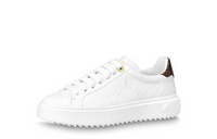 LOUIS VUITTON Time Out Sneakers 'White Monogram With Brown' Women's