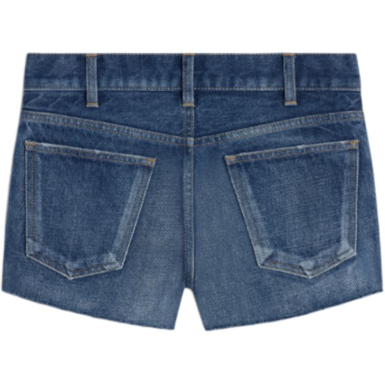 CELINE Mini Shorts In Dark Union Wash Denim