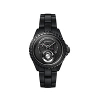 CHANEL Wrist Watch Manual Mechanical Movement Stainless Steel Watchband 38mm Black Dial Unisex
