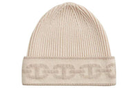 HERMES Cashmere Beanies Women's Beige