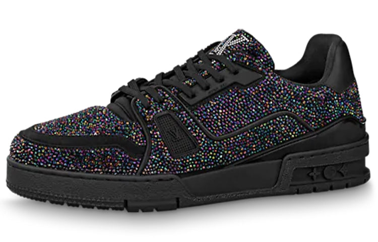 LOUIS VUITTON LV Trainer Black Crystals