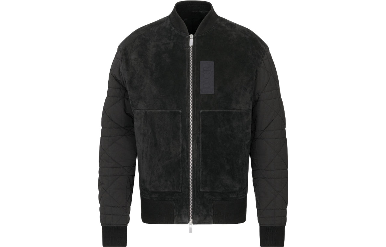 DIOR Logo Patch Zip-Up Jacket