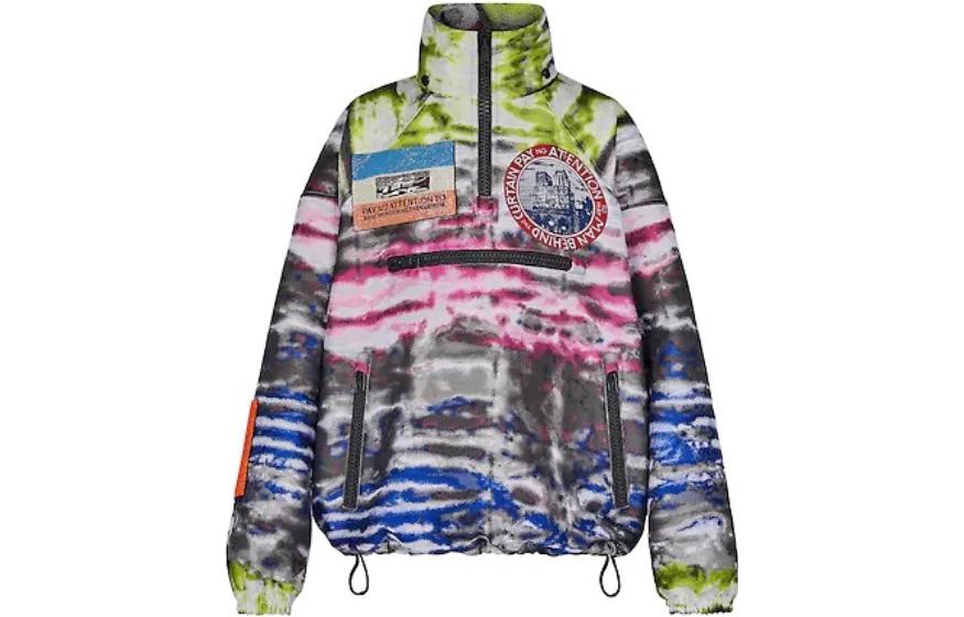 LOUIS VUITTON Abstract Print Half zip Top
