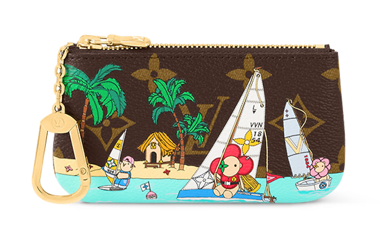 LOUIS VUITTON Key Pouch Dragon Fruit Pink
