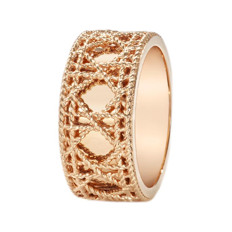 DIOR 18K Gold Rings Unisex Rose