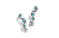 CHANEL Earrings Women's Silver