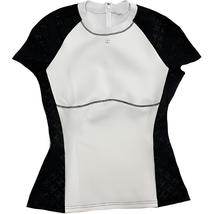 CHANEL Raglan Sleeve T-Shirt Women's