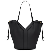 SAINT LAURENT Cow Leather Hobo Bag, Handbag, Shoulder Bag Large Size Women's Black