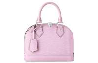 LOUIS VUITTON Alma Epi Leather Shoulder Bag Crossbody Bag Handbag Small Size Women's Pink