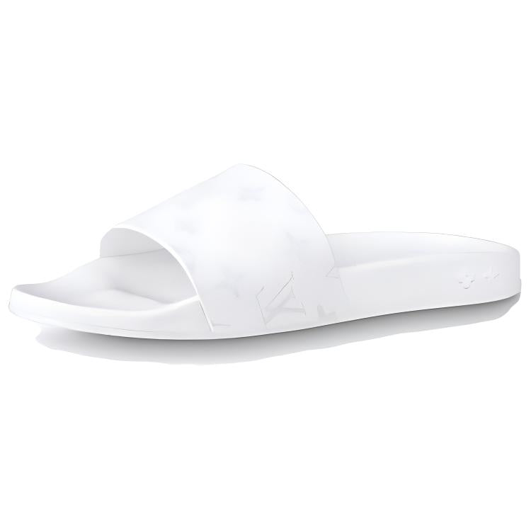 LOUIS VUITTON Waterfront Mule White Grey
