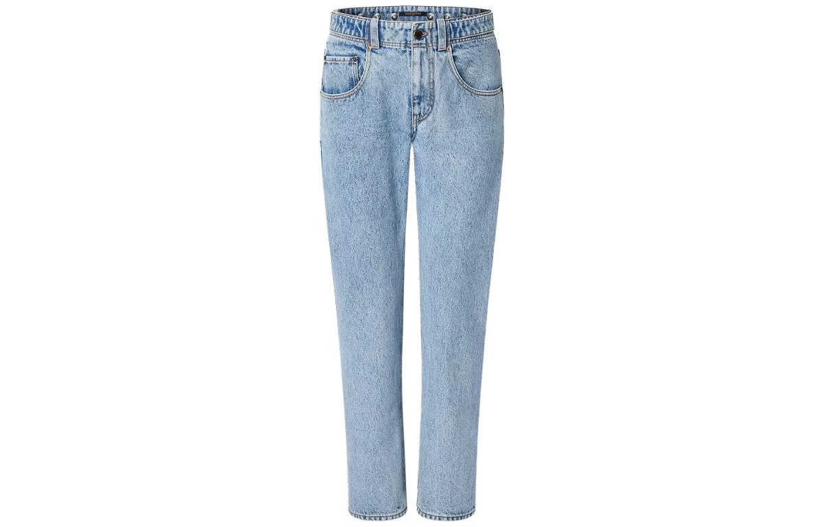 LOUIS VUITTON Bleached Denim Jeans
