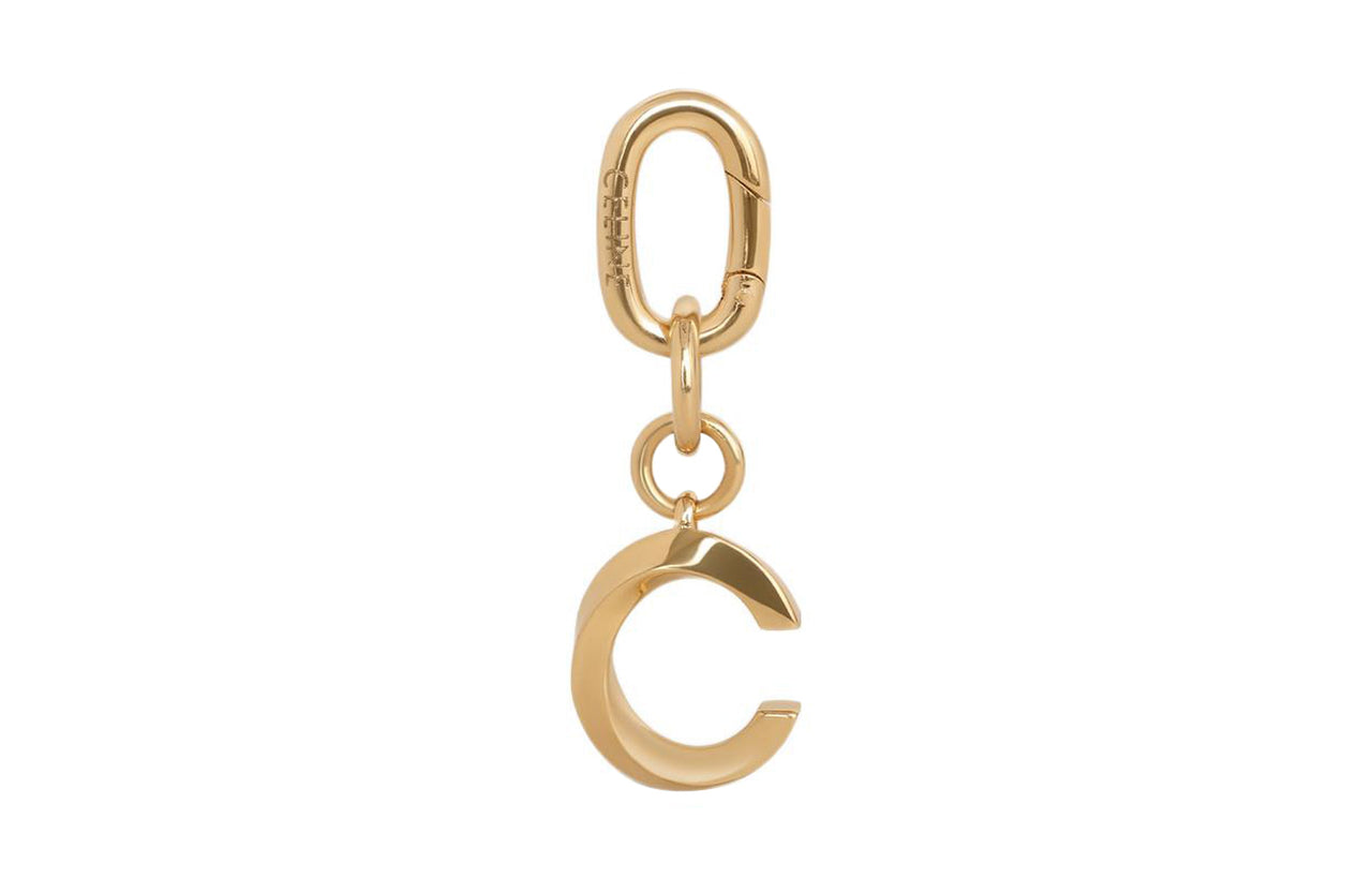 CELINE Brass Pendant Bag Accessory Women's Gold
