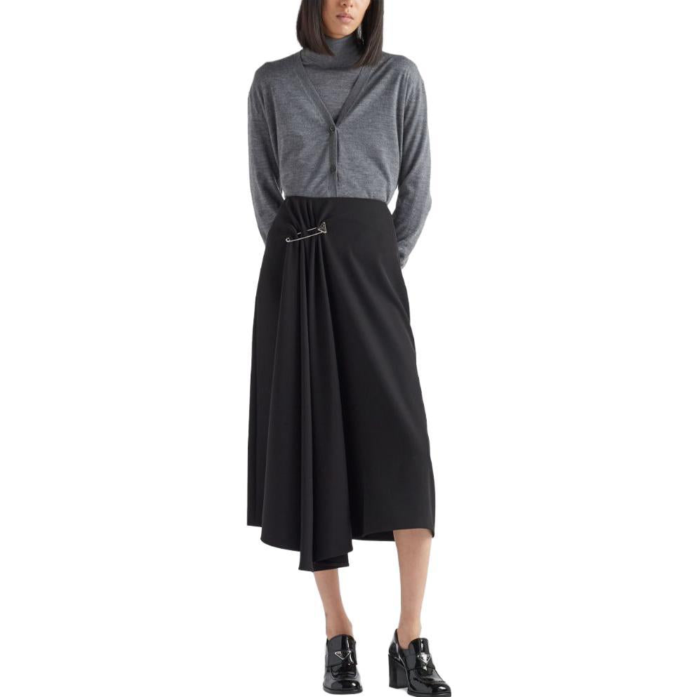 PRADA Casual Long Skirts Women's Black